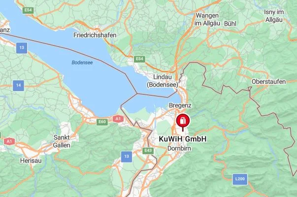 Anfahrt Kartenausschnitt KiwuH Vorarlberg